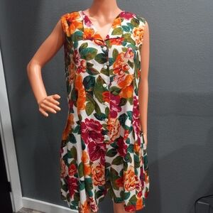 Hunt Club Women's Sleeveless Romper Botanico Floral